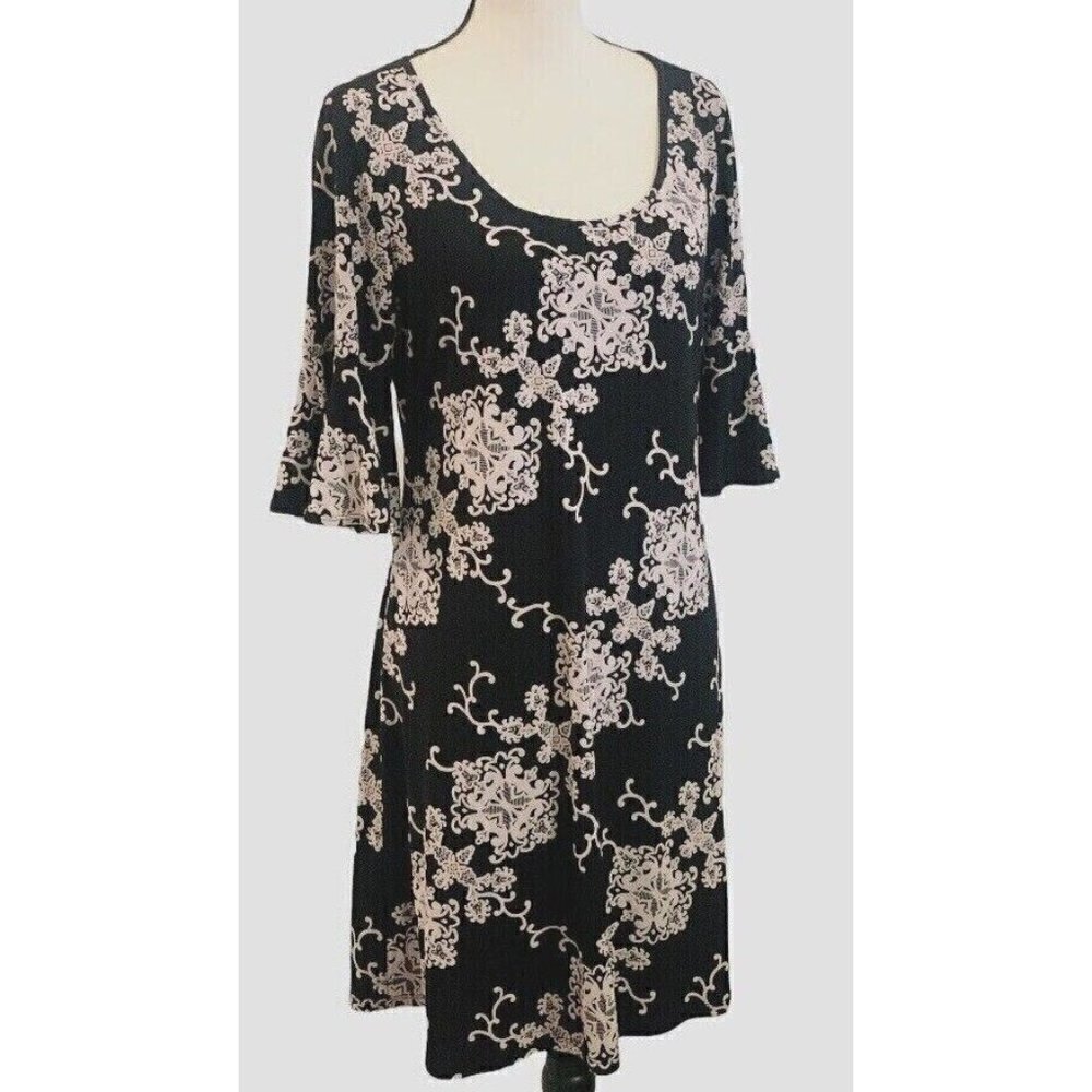 Ronni Nicole Womens A Line Dress Size S Multicolor Short Flare Sleeve